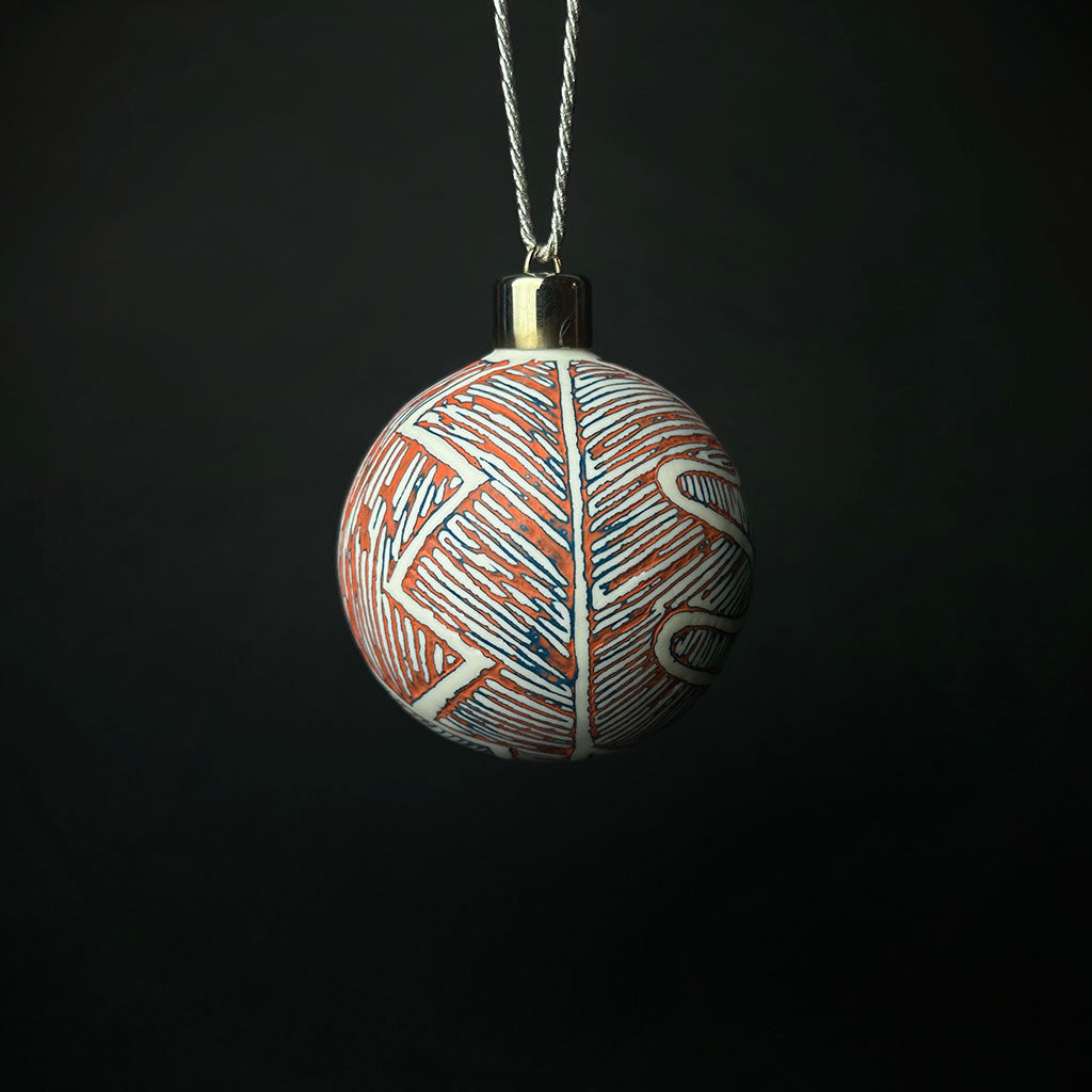 ORANGE CHRISTMAS ORNAMENT
