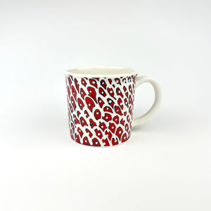 RED PORCELAIN CUP
