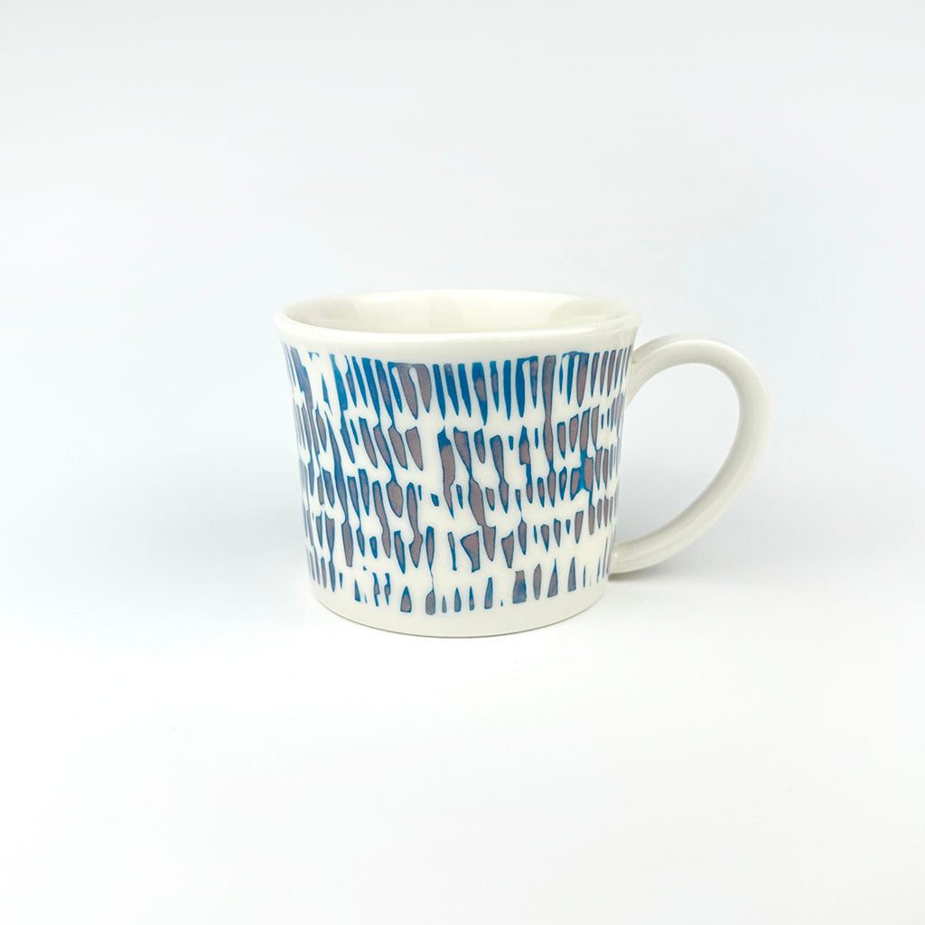 BLUE & LILAC PORCELAIN CUP