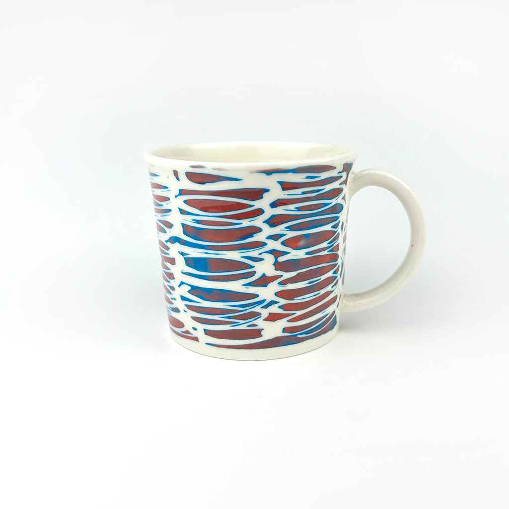 RED PORCELAIN CUP