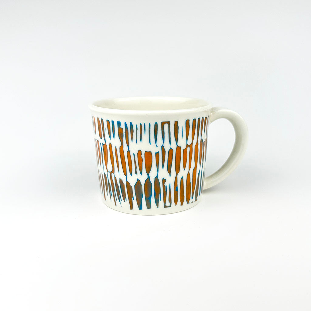 ORANGE PORCELAIN CUP