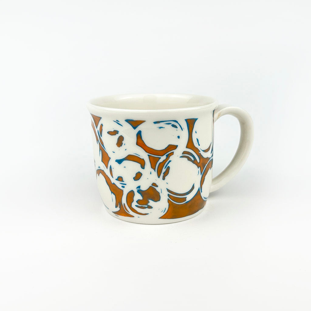 ORANGE PORCELAIN CUP