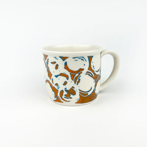 ORANGE PORCELAIN CUP