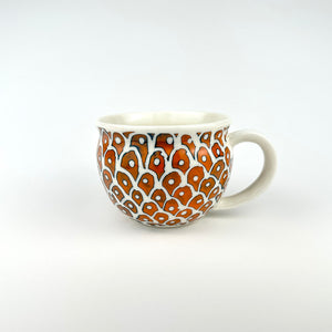 ORANGE PORCELAIN CUP
