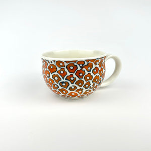 ORANGE PORCELAIN CUP