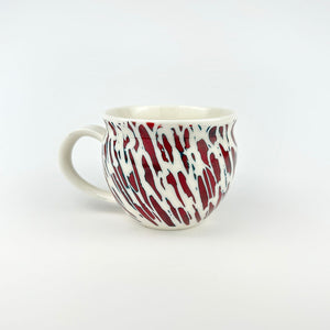 RED PORCELAIN CUP