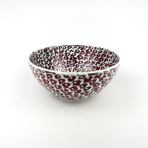 RED  PORCELAIN BOWL