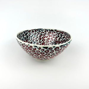 RED  PORCELAIN BOWL