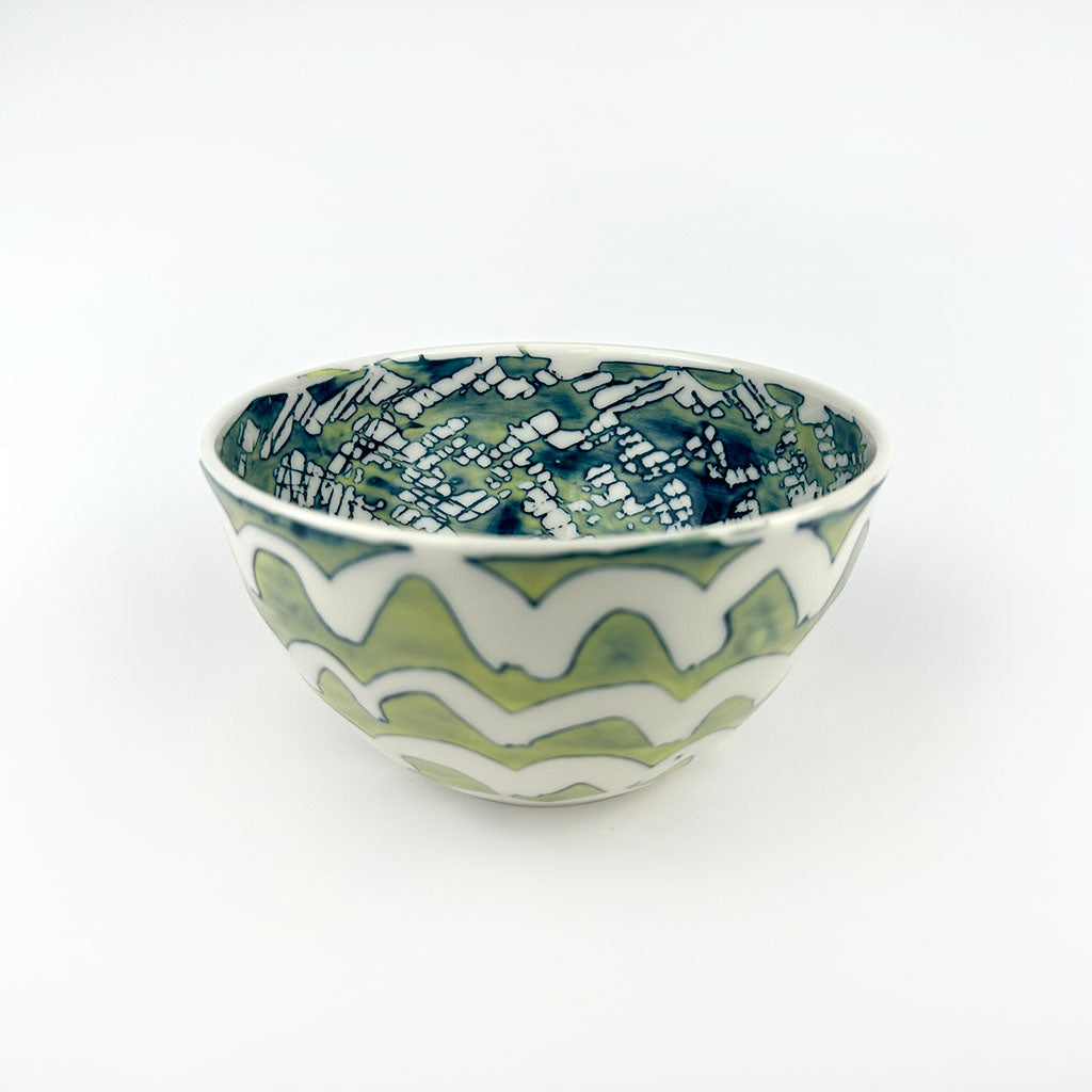 GREEN PORCELAIN BOWL