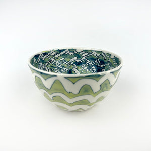 GREEN PORCELAIN BOWL