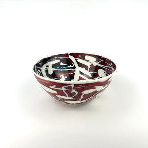 RED PORCELAIN BOWL