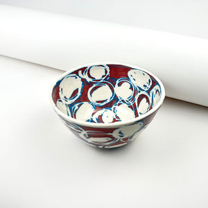 RED PORCELAIN BOWL