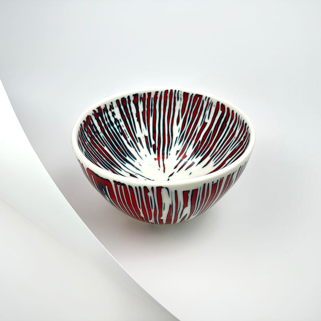 RED PORCELAIN BOWL