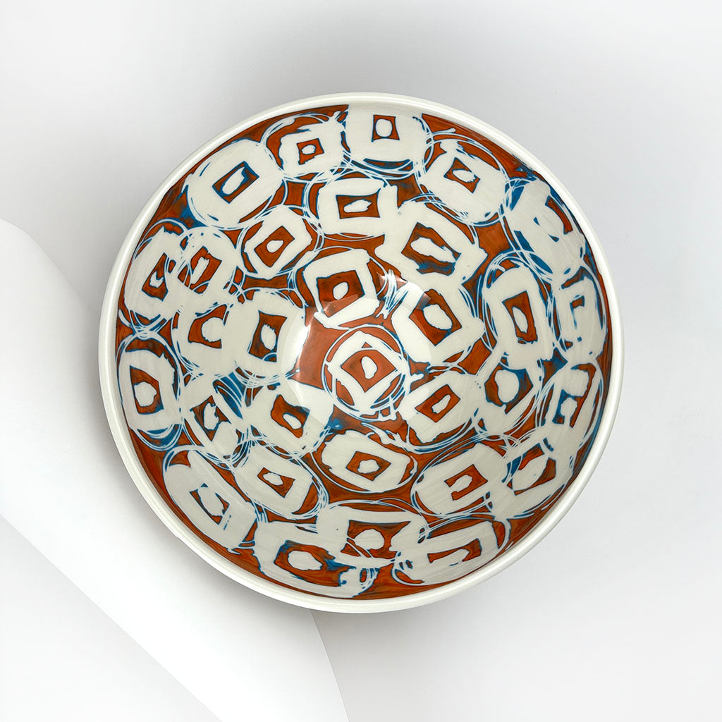 ORANGE PORCELAIN BOWL XL