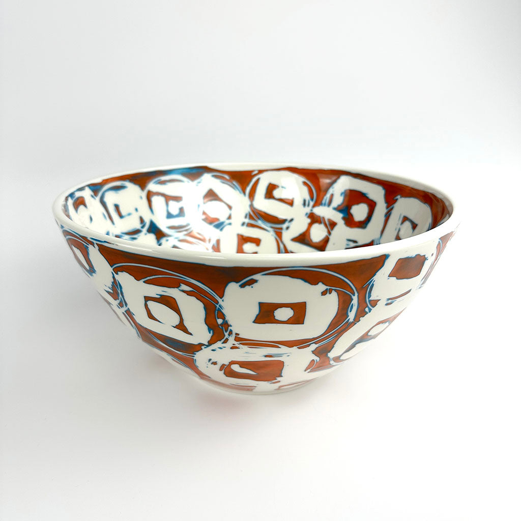 ORANGE PORCELAIN BOWL XL