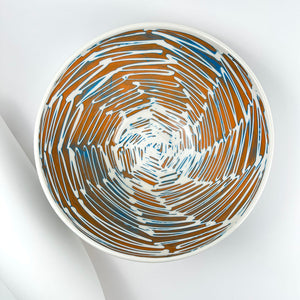 ORANGE PORCELAIN BOWL XL