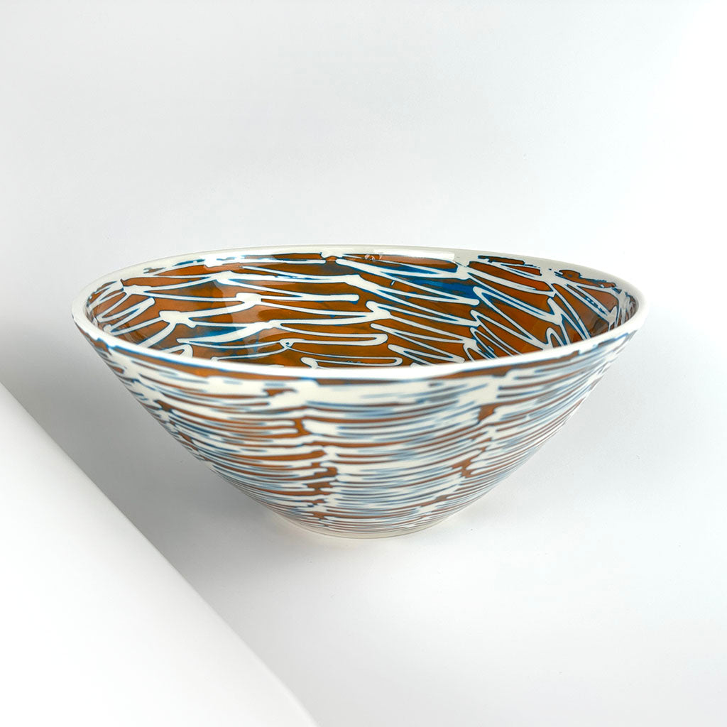ORANGE PORCELAIN BOWL XL