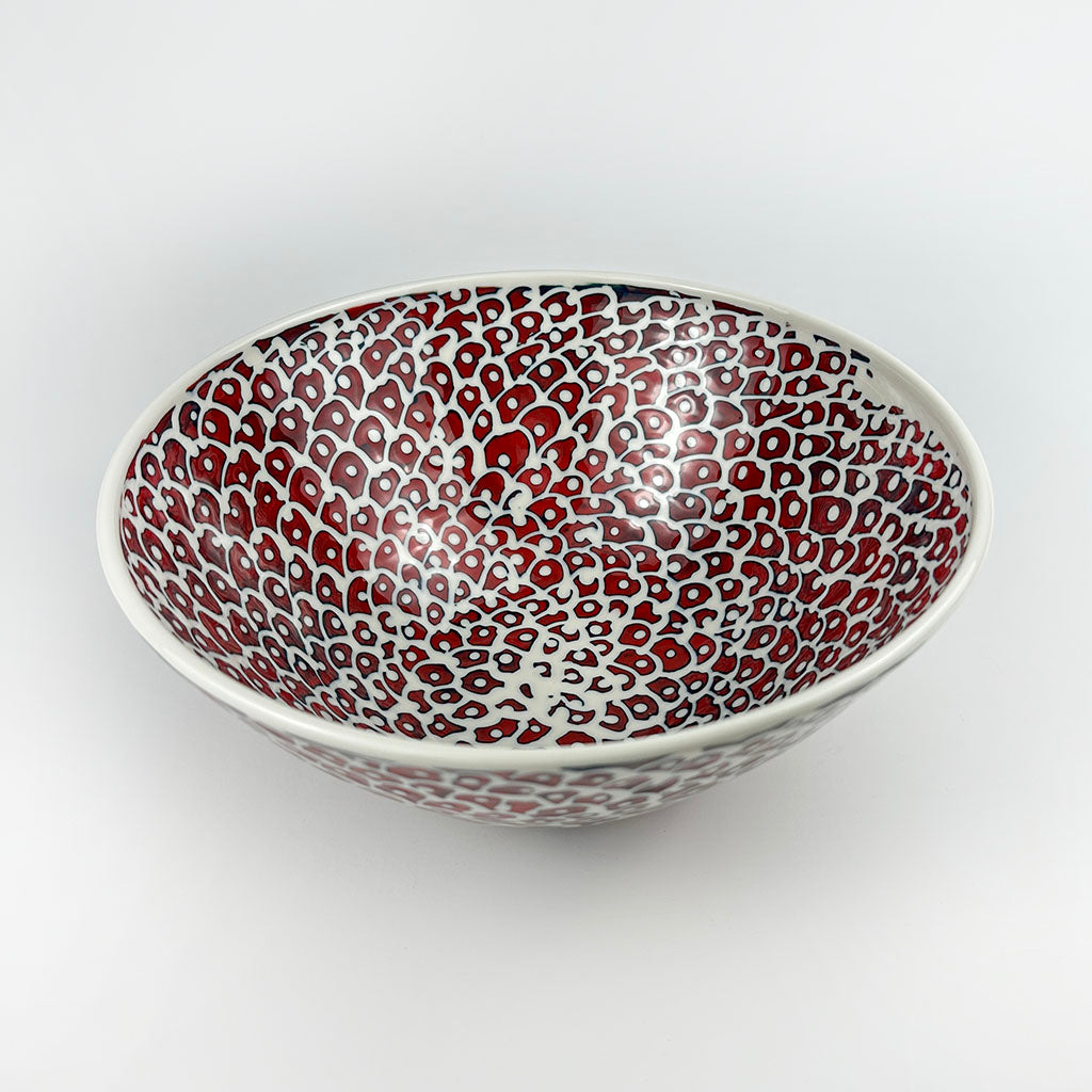RED PORCELAIN BOWL XL