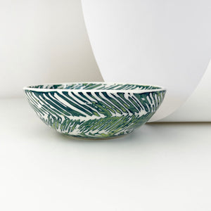 YELLOW & GREEN  PORCELAIN BOWL