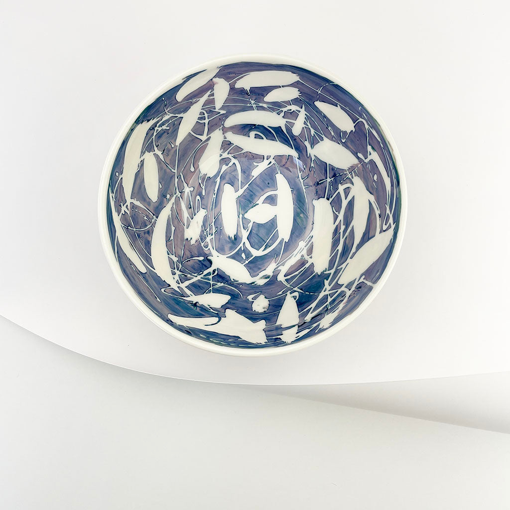 LILAC PORCELAIN SALAD BOWL