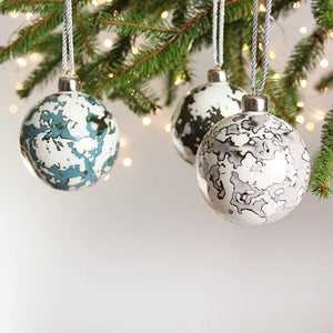 KHAKI BLACK CHRISTMAS ORNAMENT