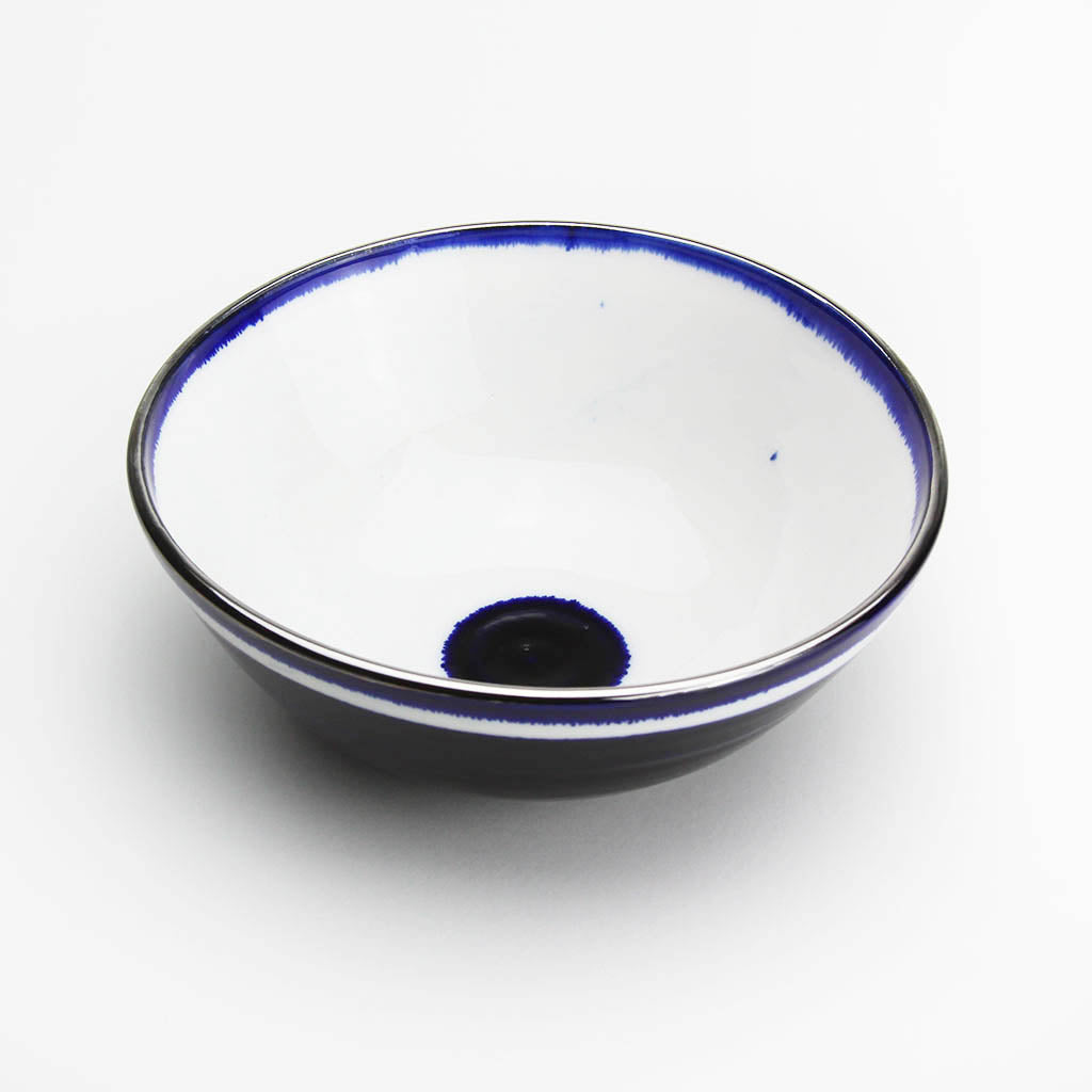 BLUE & PLATINUM BOWL