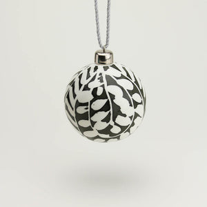 KHAKI BLACK CHRISTMAS ORNAMENT